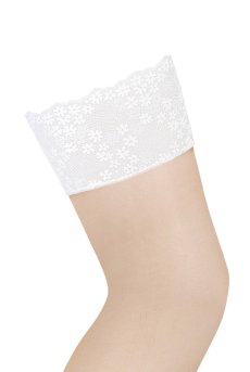 画像3: Heavenlly stockings |ガーターストッキング （肌側シリコンあり・ホワイト×ベージュ）| Obsessive 高級Sexyランジェリー【即日発送・サイズ交換NG・メール便対象】輸入下着・ランジェリー   (3)