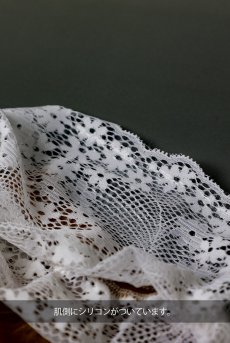 画像8: Heavenlly stockings |ガーターストッキング （肌側シリコンあり・ホワイト×ベージュ）| Obsessive 高級Sexyランジェリー【即日発送・サイズ交換NG・メール便対象】輸入下着・ランジェリー   (8)