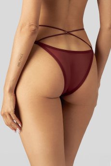 画像2: Parisel mini panties |ブラジリアンショーツ(シースルー・赤) | Obsessive 高級Sexyランジェリー【即日発送・サイズ交換NG・メール便対象】輸入下着・ランジェリー   (2)
