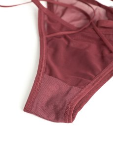 画像11: Parisel mini panties |ブラジリアンショーツ(シースルー・赤) | Obsessive 高級Sexyランジェリー【即日発送・サイズ交換NG・メール便対象】輸入下着・ランジェリー   (11)