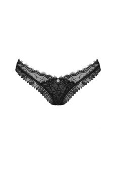 画像1: Medilla thong |タンガ（シースルー・ブラック） | Obsessive 高級Sexyランジェリー【即日発送・サイズ交換NG・メール便対象】輸入下着・ランジェリー   (1)