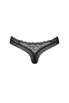 画像2: Medilla thong |タンガ（シースルー・ブラック） | Obsessive 高級Sexyランジェリー【即日発送・サイズ交換NG・メール便対象】輸入下着・ランジェリー   (2)