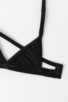 画像13: Keira Lise 2-pcs set｜ブラ＆タンガ2点セット（ワイヤーあり・ボンテージ・ブラック） | Obsessive 高級Sexyランジェリー【即日発送・サイズ交換NG・メール便対象】輸入下着・ランジェリー   (13)