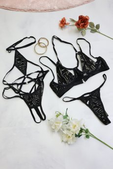 画像27: Keira Lise crotchess teddy | クロッチレステディ（ボンテージ・フェイクレザー・ブラック）  | Obsessive 高級Sexyランジェリー【即日発送・サイズ交換NG・メール便対象】輸入下着・ランジェリー    (27)