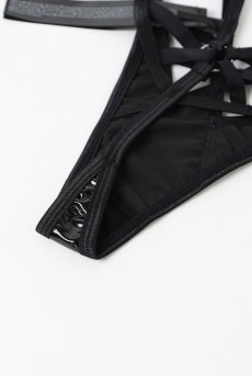 画像11: Keira Lise thong |タンガ(ボンテージ・フェイクレザー・ダブルストラップ・ブラック) | Obsessive 高級Sexyランジェリー【即日発送・サイズ交換NG・メール便対象】輸入下着・ランジェリー   (11)