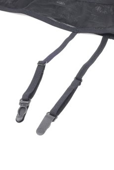 画像26: Premisis Black 3-pcs crotchless set｜ブラ＆チョーカー付きガーターベルト＆クロッチレスタンガ3点セット（ワイヤーあり・シースルー・ブラック） | Obsessive 高級Sexyランジェリー【即日発送・サイズ交換NG・メール便対象】輸入下着・ランジェリー   (26)