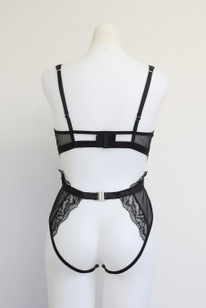 画像29: Hersis crotchess teddy | クロッチレステディ（ワイヤーあり・シースルー・ブラック）  | Obsessive 高級Sexyランジェリー【即日発送・サイズ交換NG・メール便対象】輸入下着・ランジェリー    (29)