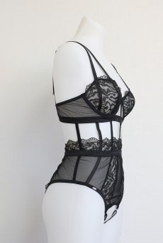 画像30: Hersis crotchess teddy | クロッチレステディ（ワイヤーあり・シースルー・ブラック）  | Obsessive 高級Sexyランジェリー【即日発送・サイズ交換NG・メール便対象】輸入下着・ランジェリー    (30)