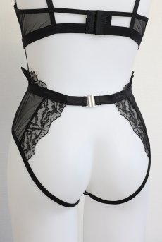 画像33: Hersis crotchess teddy | クロッチレステディ（ワイヤーあり・シースルー・ブラック）  | Obsessive 高級Sexyランジェリー【即日発送・サイズ交換NG・メール便対象】輸入下着・ランジェリー    (33)