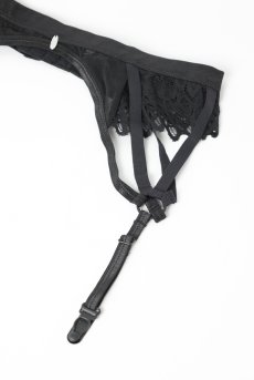 画像16: Donarella garter belt | ガーターベルト（レース・ブラック)  | 高級Sexyランジェリー Obsessive【即日発送・サイズ交換OK・メール便対象】輸入下着・ランジェリー   (16)