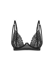 画像1: Donarella bra | ブラ（ワイヤーあり・レース・ブラック）| Obsessive 高級Sexyランジェリー【即日発送・サイズ交換NG・メール便対象】輸入下着・ランジェリー   (1)