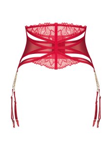 画像1: 【先行予約】5％OFF｜Matildea garter belt | ガーターベルト（レース・レッド)  | 高級Sexyランジェリー Obsessive【サイズ交換OK・メール便対象】輸入下着・ランジェリー   (1)