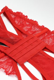 画像8: 【先行予約】5％OFF｜Matildea garter belt | ガーターベルト（レース・レッド)  | 高級Sexyランジェリー Obsessive【サイズ交換OK・メール便対象】輸入下着・ランジェリー   (8)