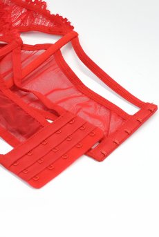 画像10: 【先行予約】5％OFF｜Matildea garter belt | ガーターベルト（レース・レッド)  | 高級Sexyランジェリー Obsessive【サイズ交換OK・メール便対象】輸入下着・ランジェリー   (10)