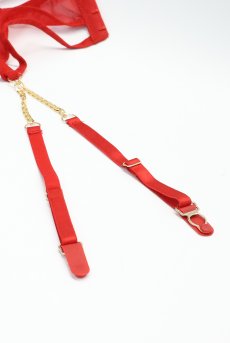 画像13: 【先行予約】5％OFF｜Matildea garter belt | ガーターベルト（レース・レッド)  | 高級Sexyランジェリー Obsessive【サイズ交換OK・メール便対象】輸入下着・ランジェリー   (13)