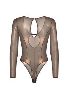 画像3: 先行予約 5％OFF｜Soranna long-sleeved teddy | テディ・ボディスーツ（ワイヤーなし・シースルー・ゴールド）  | Obsessive 高級Sexyランジェリー【サイズ交換NG・メール便対象】輸入下着・ランジェリー    (3)