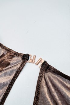 画像15: 先行予約 5％OFF｜Soranna long-sleeved teddy | テディ・ボディスーツ（ワイヤーなし・シースルー・ゴールド）  | Obsessive 高級Sexyランジェリー【サイズ交換NG・メール便対象】輸入下着・ランジェリー    (15)