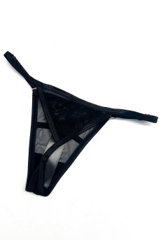 画像19: Euridia corset| ガーターベルト付きコルセット＆タンガ2点セット（ワイヤーあり・ブラック）   | 高級Sexyランジェリー Obsessive【即日発送・サイズ交換NG・メール便対象】輸入下着・ランジェリー   (19)