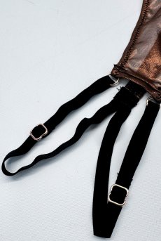 画像15: 先行予約 5％OFF｜Soranna crotchless teddy | テディ（ワイヤーあり・シースルー・オープンクロッチ・ゴールド）  | Obsessive 高級Sexyランジェリー【サイズ交換NG・メール便対象】輸入下着・ランジェリー    (15)