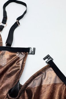 画像18: 先行予約 5％OFF｜Soranna crotchless teddy | テディ（ワイヤーあり・シースルー・オープンクロッチ・ゴールド）  | Obsessive 高級Sexyランジェリー【サイズ交換NG・メール便対象】輸入下着・ランジェリー    (18)
