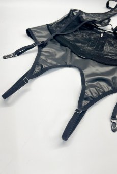 画像16: Dominna crotchess teddy | クロッチレステディ（ワイヤーなし・ボンテージ・フェイクレザー・ブラック）  | Obsessive 高級Sexyランジェリー【即日発送・サイズ交換NG・メール便対象】輸入下着・ランジェリー    (16)