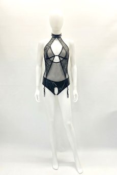 画像20: Dominna crotchess teddy | クロッチレステディ（ワイヤーなし・ボンテージ・フェイクレザー・ブラック）  | Obsessive 高級Sexyランジェリー【即日発送・サイズ交換NG・メール便対象】輸入下着・ランジェリー    (20)