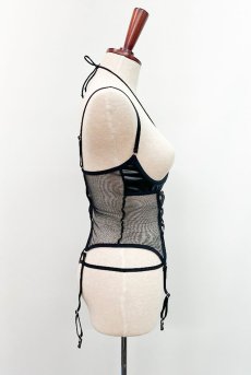 画像23: Dominna corset| ガーターベルト付きコルセット＆クロッチレスタンガ2点セット（ワイヤーあり・ボンテージ・フェイクレザー・ブラック）   | 高級Sexyランジェリー Obsessive【即日発送・サイズ交換NG・メール便対象】輸入下着・ランジェリー   (23)