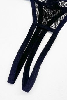 画像21: Dominna corset| ガーターベルト付きコルセット＆クロッチレスタンガ2点セット（ワイヤーあり・ボンテージ・フェイクレザー・ブラック）   | 高級Sexyランジェリー Obsessive【即日発送・サイズ交換NG・メール便対象】輸入下着・ランジェリー   (21)