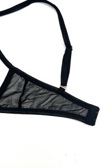 画像17: Euridia 2-pcs crotchless set｜ブラ＆クロッチレスタンガ2点セット（ワイヤーあり・ブラック） | Obsessive 高級Sexyランジェリー【即日発送・サイズ交換NG・メール便対象】輸入下着・ランジェリー   (17)