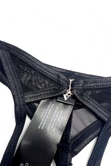 画像19: Euridia 2-pcs crotchless set｜ブラ＆クロッチレスタンガ2点セット（ワイヤーあり・ブラック） | Obsessive 高級Sexyランジェリー【即日発送・サイズ交換NG・メール便対象】輸入下着・ランジェリー   (19)