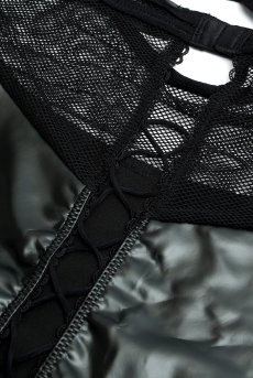 画像15: Dominna chemise  ｜ブラ付きスリップ＆Tバックショーツ（ワイヤー入り・ボンテージ・フェイクレザー・黒・ベビードール） | Obsessive 高級Sexyランジェリー【即日発送・サイズ交換NG・メール便対象】輸入下着・ランジェリー   (15)