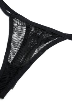 画像18: Dominna chemise  ｜ブラ付きスリップ＆Tバックショーツ（ワイヤー入り・ボンテージ・フェイクレザー・黒・ベビードール） | Obsessive 高級Sexyランジェリー【即日発送・サイズ交換NG・メール便対象】輸入下着・ランジェリー   (18)