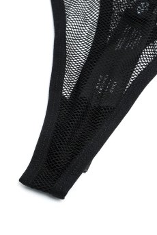 画像19: Dominna chemise  ｜ブラ付きスリップ＆Tバックショーツ（ワイヤー入り・ボンテージ・フェイクレザー・黒・ベビードール） | Obsessive 高級Sexyランジェリー【即日発送・サイズ交換NG・メール便対象】輸入下着・ランジェリー   (19)