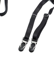 画像13: Dominna crotchless thong ｜ガーター付きクロッチレスTバックショーツ （オープンクロッチ・ボンテージ・フェイクレザー・穴あき・黒） | Obsessive 高級Sexyランジェリー【サイズ交換NG・メール便対象】輸入下着・ランジェリー   (13)