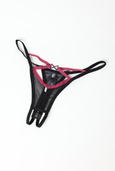 画像7: Novenes crl-thong |クロッチレスタンガ（オープンクロッチ・シースルー・ブラック） | Obsessive 高級Sexyランジェリー【即日発送・サイズ交換NG・メール便対象】輸入下着・ランジェリー   (7)