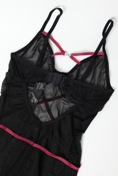 画像11: Novenes chemise  |スリップドレス＆タンガ（ワイヤーあり・シースルー・ブラック） | Obsessive 高級Sexyランジェリー【即日発送・サイズ交換NG・メール便対象】輸入下着・ランジェリー   (11)