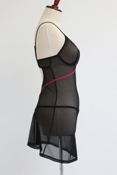画像21: Novenes chemise  |スリップドレス＆タンガ（ワイヤーあり・シースルー・ブラック） | Obsessive 高級Sexyランジェリー【即日発送・サイズ交換NG・メール便対象】輸入下着・ランジェリー   (21)