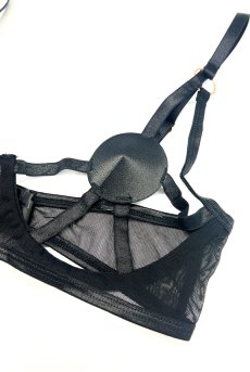 画像12: Euridia 2-pcs set｜ブラ＆パンティ2点セット（ワイヤーあり・ブラック） | Obsessive 高級Sexyランジェリー【即日発送・サイズ交換NG・メール便対象】輸入下着・ランジェリー   (12)