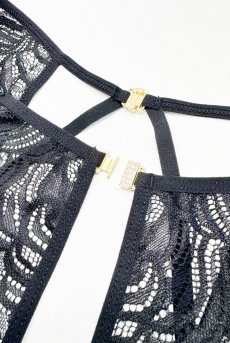 画像8: Divienne crotchless thong |クロッチレスタンガ（オープンクロッチ・シースルー・ブラック） | Obsessive 高級Sexyランジェリー【即日発送・サイズ交換NG・メール便対象】輸入下着・ランジェリー   (8)