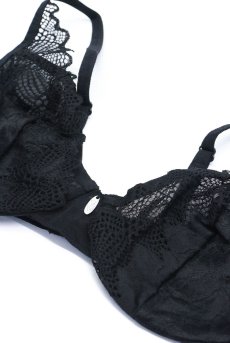 画像15: Deina More 3-pcs set｜ブラ＆タンガ＆ガータベルト3点セット（ワイヤーあり・シースルー・ブラック） | Obsessive 高級Sexyランジェリー【即日発送・サイズ交換NG・メール便対象】輸入下着・ランジェリー   (15)