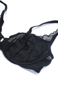 画像16: Deina More 3-pcs set｜ブラ＆タンガ＆ガータベルト3点セット（ワイヤーあり・シースルー・ブラック） | Obsessive 高級Sexyランジェリー【即日発送・サイズ交換NG・メール便対象】輸入下着・ランジェリー   (16)