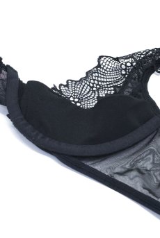 画像18: Deina More 2-pcs crotchless set｜トップレスブラ＆クロッチレスタンガ2点セット（ワイヤーあり・オープンクロッチ・ブラック） | Obsessive 高級Sexyランジェリー【即日発送・サイズ交換NG・メール便対象】輸入下着・ランジェリー   (18)