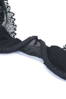 画像19: Deina More 2-pcs crotchless set｜トップレスブラ＆クロッチレスタンガ2点セット（ワイヤーあり・オープンクロッチ・ブラック） | Obsessive 高級Sexyランジェリー【即日発送・サイズ交換NG・メール便対象】輸入下着・ランジェリー   (19)