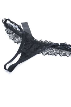 画像20: Deina More 2-pcs crotchless set｜トップレスブラ＆クロッチレスタンガ2点セット（ワイヤーあり・オープンクロッチ・ブラック） | Obsessive 高級Sexyランジェリー【即日発送・サイズ交換NG・メール便対象】輸入下着・ランジェリー   (20)