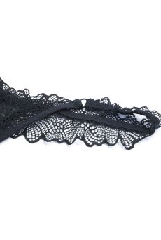 画像22: Deina More 2-pcs crotchless set｜トップレスブラ＆クロッチレスタンガ2点セット（ワイヤーあり・オープンクロッチ・ブラック） | Obsessive 高級Sexyランジェリー【即日発送・サイズ交換NG・メール便対象】輸入下着・ランジェリー   (22)