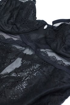 画像13: Deina More teddy | テディ（ワイヤーあり・シースルー・ブラック）  | Obsessive 高級Sexyランジェリー【即日発送・サイズ交換NG・メール便対象】輸入下着・ランジェリー    (13)