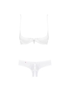 画像3: Alabastra set white | シェルフブラジャー＆Tバックセット ・オープンバスト＆Tバックセット   | 高級Sexyランジェリー Obsessive【【即日発送・サイズ交換NG・メール便対象】輸入下着・ランジェリー   (3)