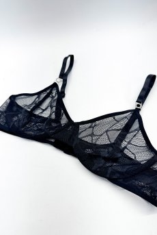 画像12: Olianna 2-pcs set｜ブラ＆タンガ2点セット（ワイヤーあり・ブラック） | Obsessive 高級Sexyランジェリー【即日発送・サイズ交換NG・メール便対象】輸入下着・ランジェリー   (12)