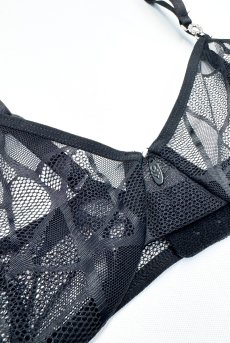 画像14: Olianna 2-pcs set｜ブラ＆タンガ2点セット（ワイヤーあり・ブラック） | Obsessive 高級Sexyランジェリー【即日発送・サイズ交換NG・メール便対象】輸入下着・ランジェリー   (14)