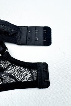 画像17: Olianna 2-pcs crotchless set｜ブラ＆クロッチレスタンガ2点セット（ワイヤーあり・オープンクロッチ・ブラック） | Obsessive 高級Sexyランジェリー【即日発送・サイズ交換NG・メール便対象】輸入下着・ランジェリー   (17)